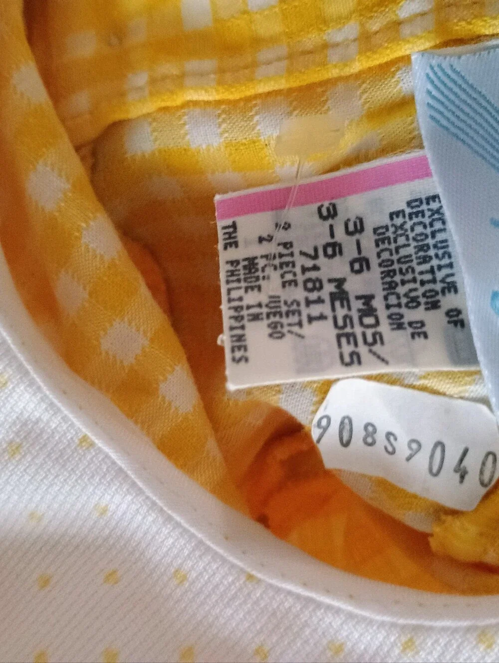 Vintage Little Angel Yellow Gingham Bubble Romper | 3 to 6 Months |
